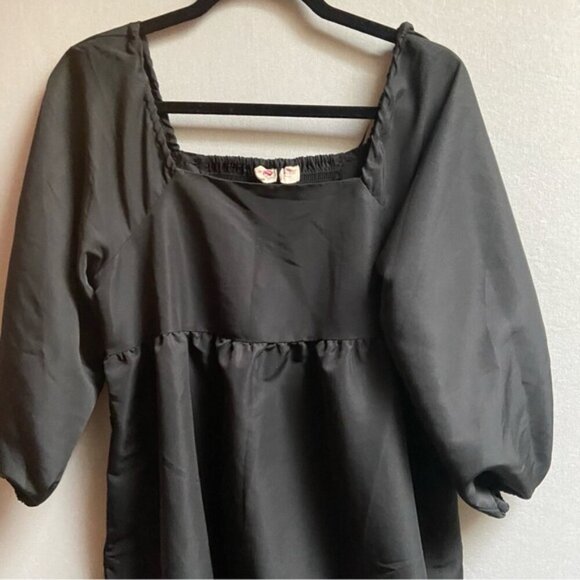 Levi's Dolci Tiered Puff-Sleeve Babydoll Dress Sz M - Picture 6 of 12